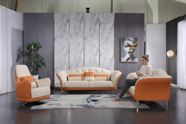 Moderne bankstel set van 3+2+1 zits ontwerp bank gestoffeerde bank bankstellen