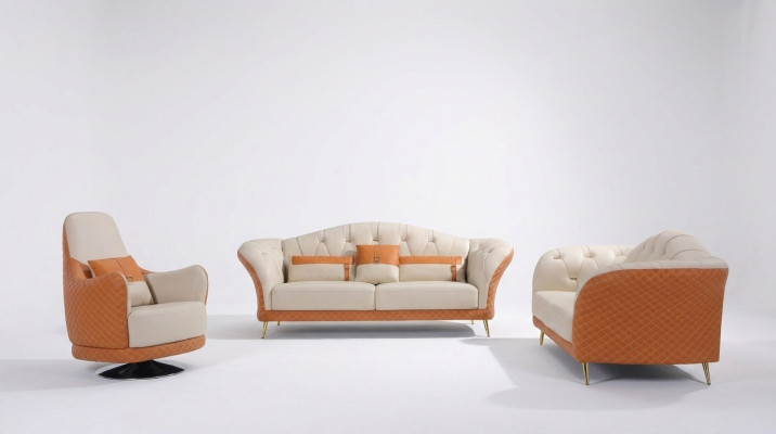 Moderne bankstel set van 3+2+1 zits ontwerp bank gestoffeerde bank bankstellen