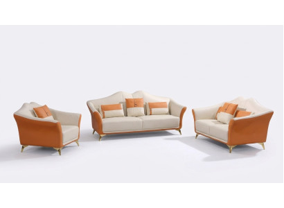 Bank Bekleding Leren Bank Zit Volledige Set Moderne Set 3+2+1 Zits
