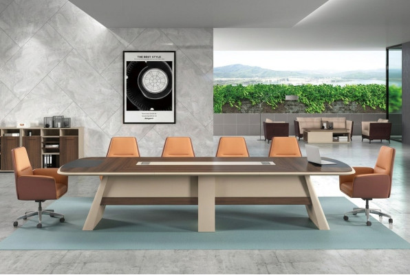 Conferentietafel inrichting kantoor kantoormeubilair tafels vergadertafel 360cm nieuw