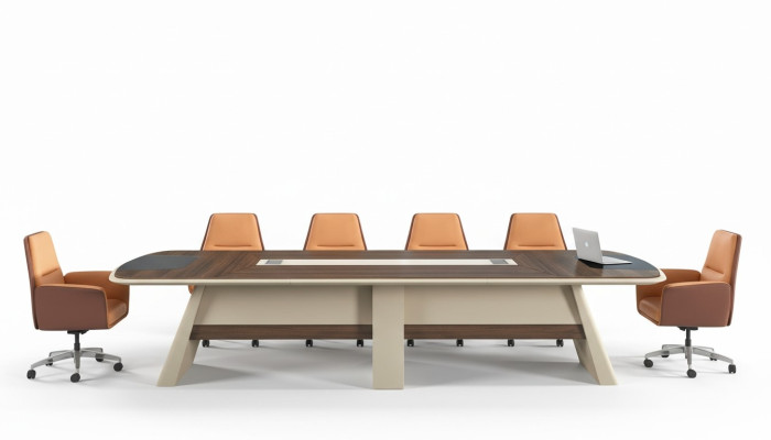 Conferentietafel inrichting kantoor kantoormeubilair tafels vergadertafel 360cm nieuw