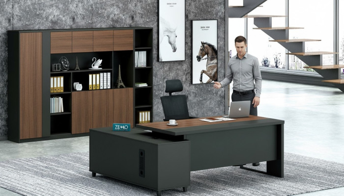 Hoekbureau Werk Schrijf Kantoor Tafel Luxe Klasse Designer Meubels