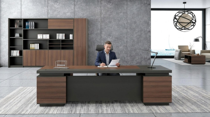 Hoekschrijftafel Kabelkanaal Thuiskantoortafel Groot bureau Cheftafels Schrijftafel
