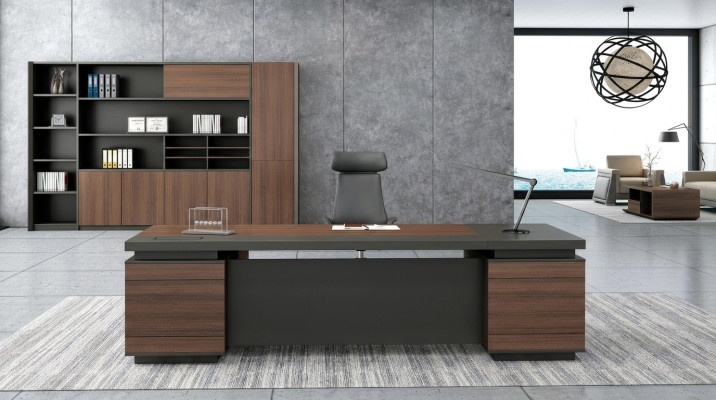 Hoekschrijftafel Kabelkanaal Thuiskantoortafel Groot bureau Cheftafels Schrijftafel