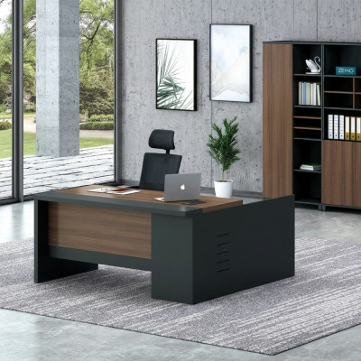 Hoekbureau thuis kantoortafel groot bureau meubels van de baas