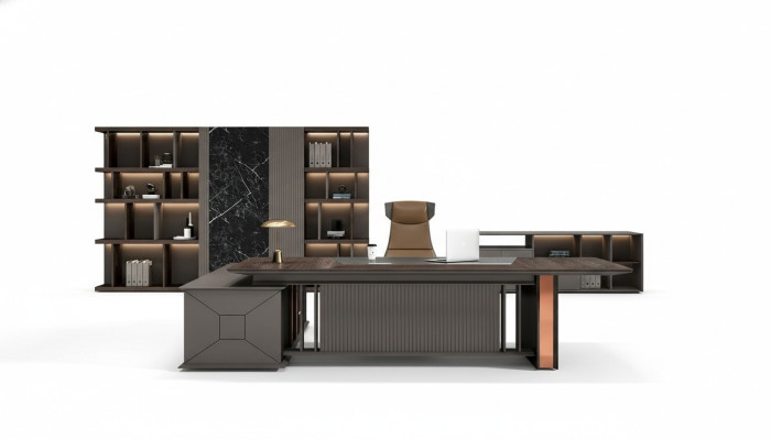 Hoekbureau Kantoorinrichting Directeurskamer Meubeldesign Bureaus