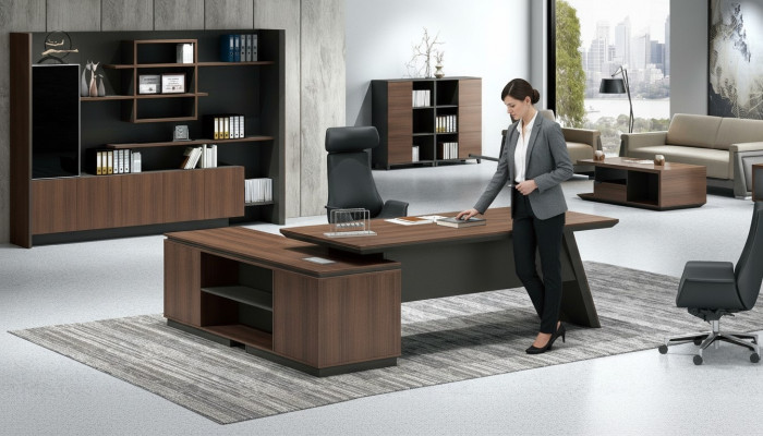 Bureau archiefkast kast houten planken kasten Kantoor Büro 280cm