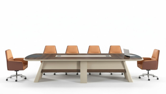 Conferentietafel Tafel Vergadering Besprekingstafel Tafels 6 Stoelen 7-delige set.
