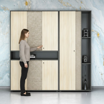 Regaal Houten Meubels Inrichting Opbergkasten Kantoor meubelen Kasten & Rekken
