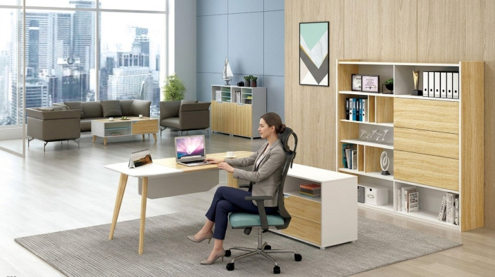 Hoekschrijftafel Kabelgoot thuiskantoor tafel groot tafels bureau van de baas