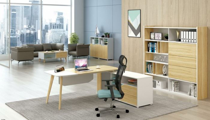 Hoekschrijftafel Kabelgoot thuiskantoor tafel groot tafels bureau van de baas
