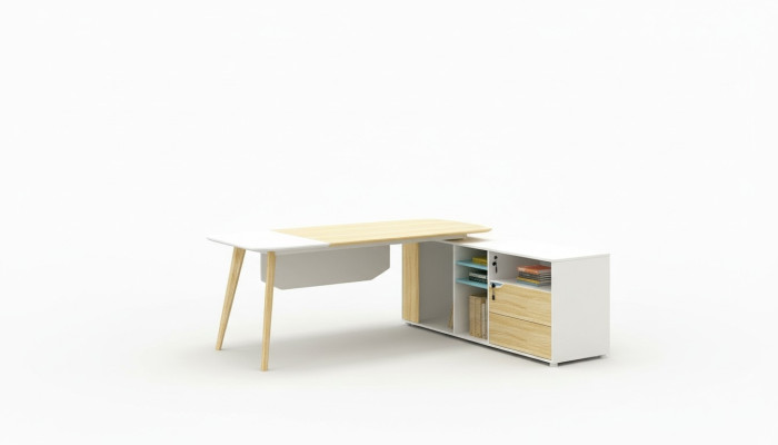 Hoekschrijftafel Kabelgoot thuiskantoor tafel groot tafels bureau van de baas