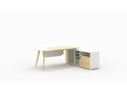 Hoekschrijftafel Kabelgoot thuiskantoor tafel groot tafels bureau van de baas