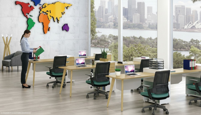 Tafel Kantoor Meubels Inrichting Tafels Callcenter 1 Werkplek Bureau