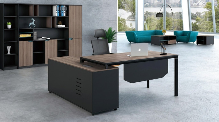 Bureau met plank Home Office kantoorinrichting Decor Meubels Bureau