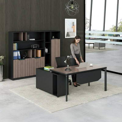Thuiswerk bureau met rek kantoormeubelen bureau
