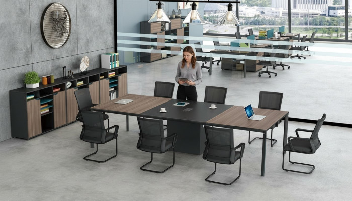 Conferentietafel Kantoor Kabelgoot Netwerk Tafels Vergadertafel