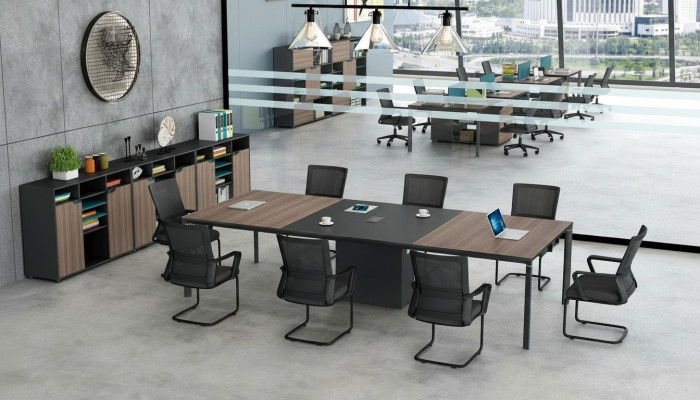 Conferentietafel Kantoor Kabelgoot Netwerk Tafels Vergadertafel
