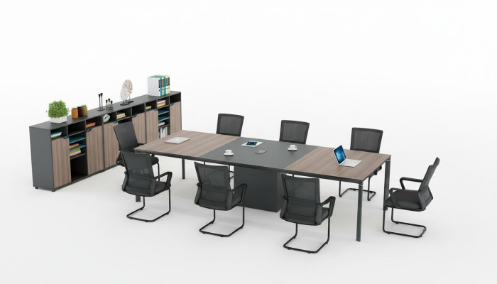 Conferentietafel Kantoor Kabelgoot Netwerk Tafels Vergadertafel