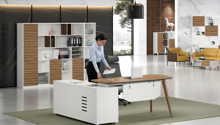 Bureau hoekbureau computertafel kantoortafel werktafel modern