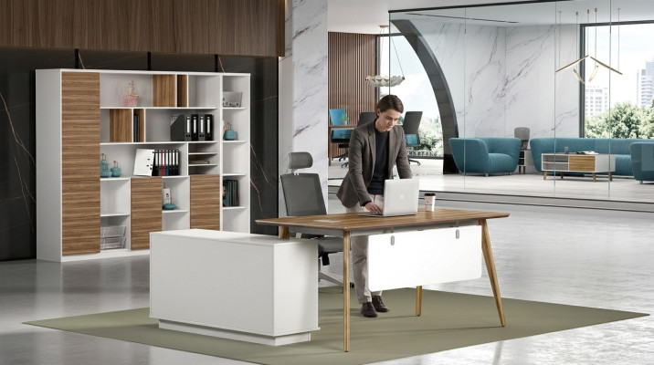 Bureautafel Bureau schrijftafel werktafel Bedrijf Meubilair Hoekbureau