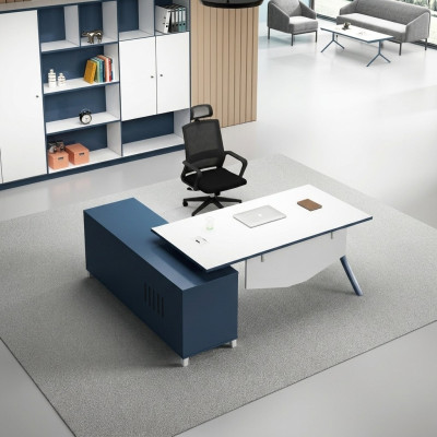 Kantoorinrichting bureau archiefkast meubels bureaus tafels 2-delig.