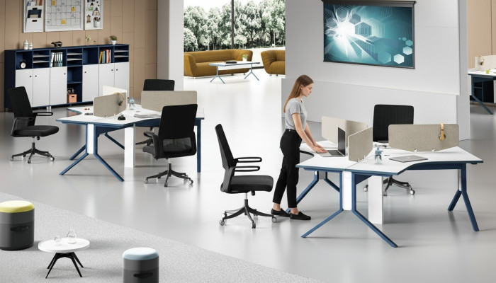 Tafel Kantoor Meubilair Inrichting Tafels Callcenter Hout 3 Werkplekken