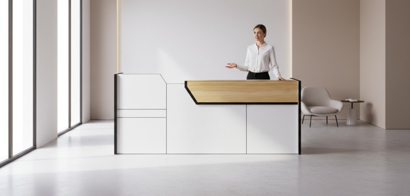 Ontvangstbalie Receptie Toonbank Praktijk Kantoor Beursontvangst Hotel Tafels 280x80cm