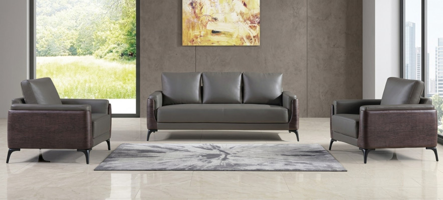 Bankstel 3+1+1 zits set Designbanken Gestoffeerde Banken Lederen Relax Moderne