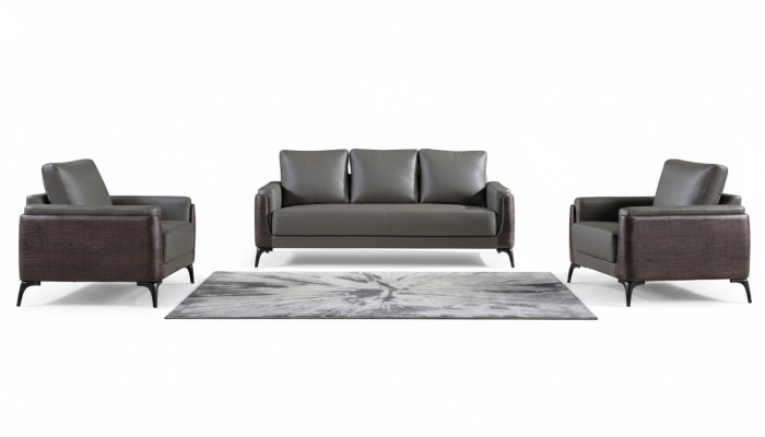 Bankstel 3+1+1 zits set Designbanken Gestoffeerde Banken Lederen Relax Moderne