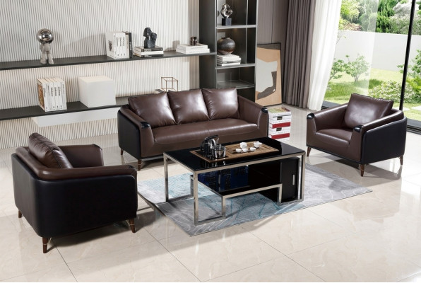 Bankstel 3+1+1 zits leren bank bankstel woonlandschap suite design modern