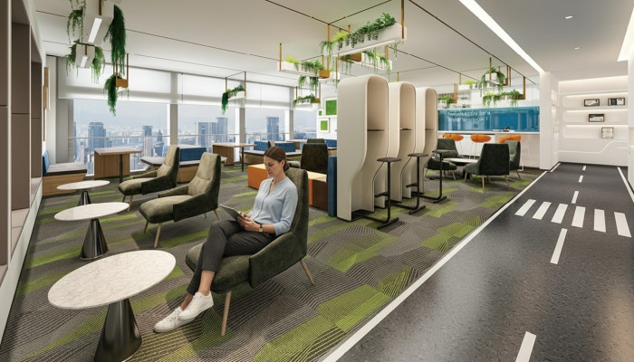 Telefooncel Beklede scheidingswand Beklede meubels Inrichting Kantoor Office