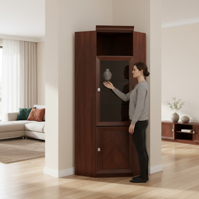 Hoekkast Kast Houten kast Boekenkast ladekast Kledingkast