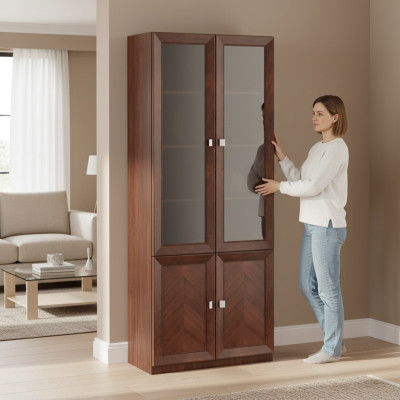 Kast Houten kast Boekenkast Ladekast Kantoor Wand Systeem Plank Meubels Kasten