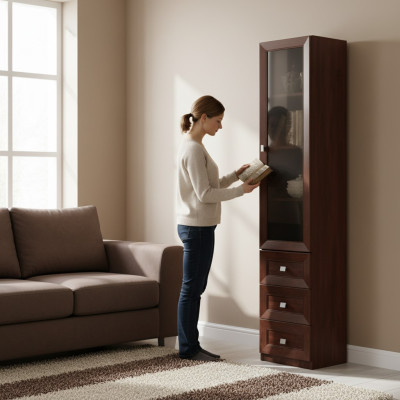 Kast Houten boekenkast Kast commode Kantoor kasten Plank Meubels Systeem Nieuw