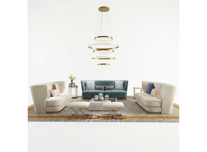 Sofa bank 265cm gestoffeerde bankstellen 4-zits textiel groot xxl woonkamerbanken.