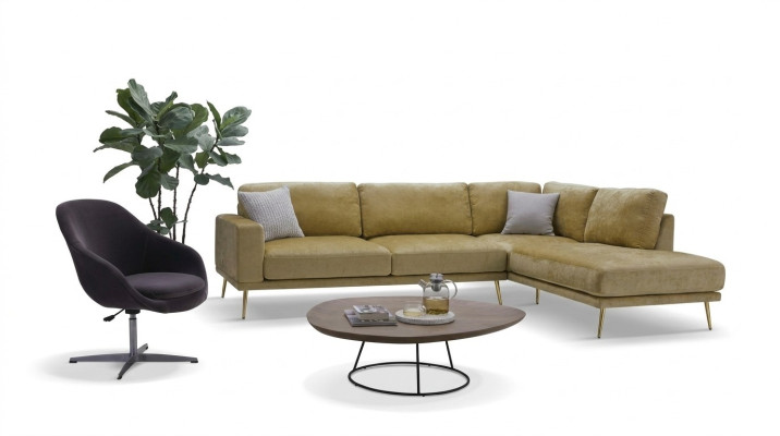 Ontwerp Stoffen Hoekbank L-vorm Bank Bank Ontwerp Bekledingsstof Textiel Decoratie Modern