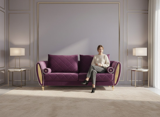 Bankstel 3-zitsbanken Sofa Bankstel Metalen Design Moderne Bankstellen