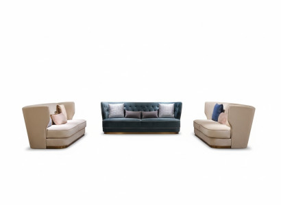 Sofa set van 3+2+2 zits bankstellen, designbank, gestoffeerde banken, moderne bankstellen.