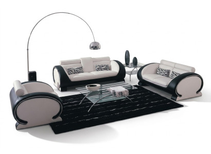 Bankstellen Moderne banken Bekleding Leer 311 Zits bankstel Sets