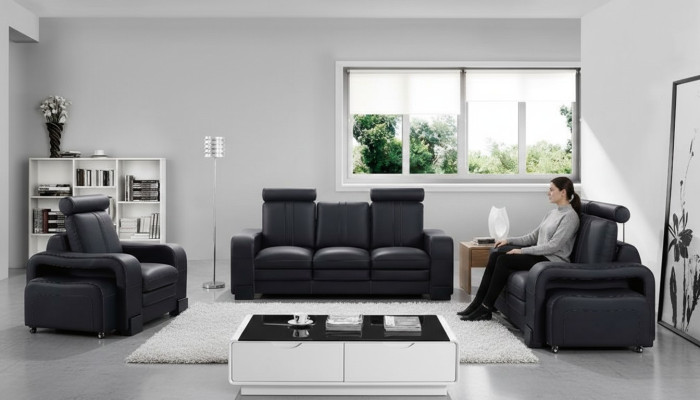 Ontwerp leren bankstel bankstellen 3+2+1 zits set bankstel bankstel sofa