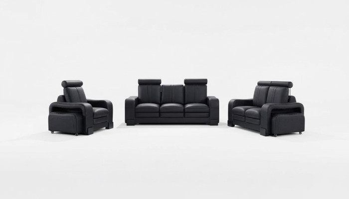 Ontwerp leren bankstel bankstellen 3+2+1 zits set bankstel bankstel sofa
