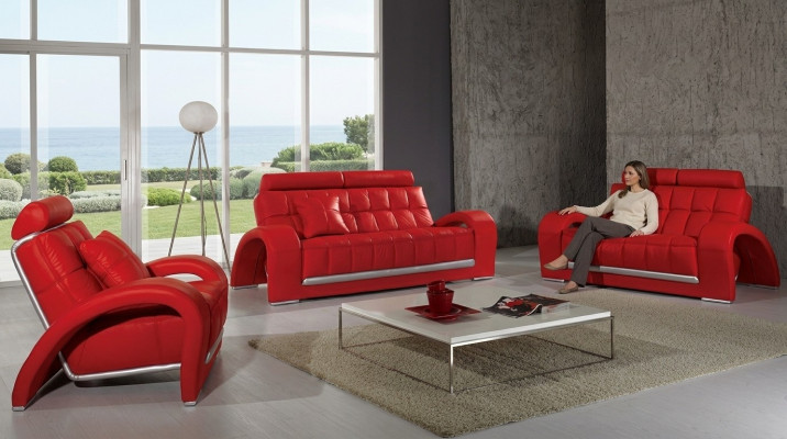 Ledersofa Bank Bankstel Nieuw 3+2-zits bankstel Design Moderne Bank