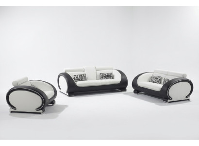 Sofagroep Ontwerp Banken 3-2-1 Zits Set Leren Bankstellen Bekleding