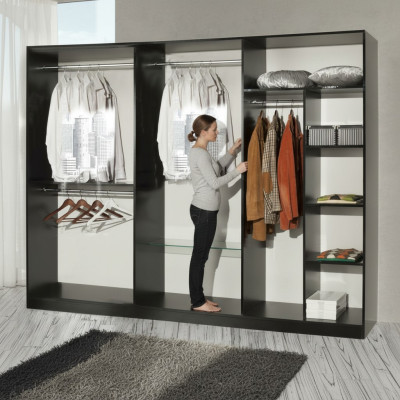 Klassieke moderne stijl kledingkast kast houten garderobe kasten meubels nieuw