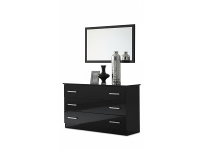 Tafel Klassieke spiegel commode kaptafel slaapkamer kruk set hoogglans