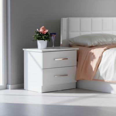 Ontwerp nachtkastje console metaal glans tafels consoles slaapkamer bijzettafel