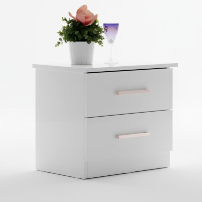 Ontwerp nachtkastje console metaal glans tafels consoles slaapkamer bijzettafel