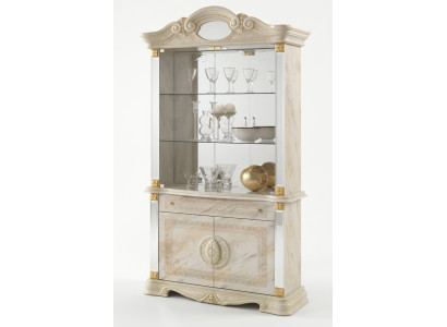Luxe etalage vitrine vitrines glazen kast modern stijl hout woonkamer