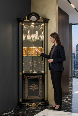 Klassieke vitrinekast woonkamer vitrinekast vitrines Italiaanse meubels nieuw